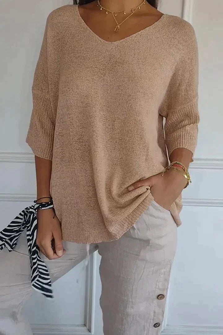 Jes™ - Elegant trøje med V-hals
