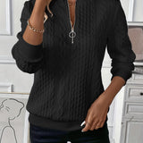Lucia™ | Sweater med lynlås