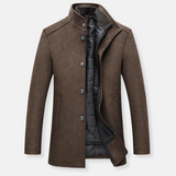 Trenchcoat i uld til mænd