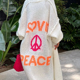 Anne™ Farverig LOVE-cardigan