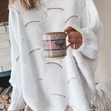 Alexa™ | Ensfarvet strikket sweater