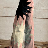 Angel™ | Geometriske brede bukser i retro-look