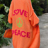 Anne™ Farverig LOVE-cardigan