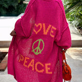 Anne™ Farverig LOVE-cardigan