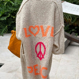 Anne™ Farverig LOVE-cardigan