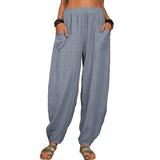 SISI | Loose Cotton and Linen Harem Pants