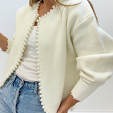 Emily™ - Cardigan med flossede perler