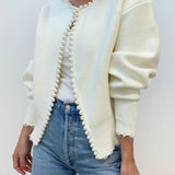 Emily™ - Cardigan med flossede perler