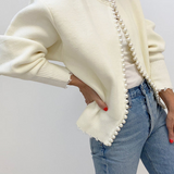 Emily™ - Cardigan med flossede perler