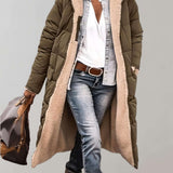 Silvia | Varm vintertrenchcoat med fleeceforing.