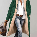 Silvia | Varm vintertrenchcoat med fleeceforing.