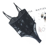 Celine | Broderet korset bodysuit