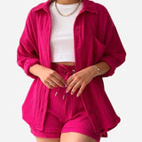 MRS. KENNEDY™ - Afslappet loungewear-sæt i bomuld
