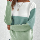 Le Clair™ | Elegant tricolore patchwork-trøje