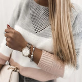 Le Clair™ Strikket sweater med udskæringer