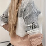 Le Clair™ Strikket sweater med udskæringer