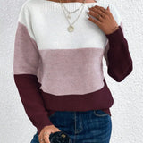 Le Clair™ | Elegant tricolore patchwork-trøje