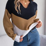 Le Clair™ | Patchwork-sweater med lanterneærmer