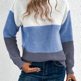 Le Clair™ | Elegant tricolore patchwork-trøje