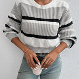Le Clair™ | Strikket sweater med dråbeformede skuldre