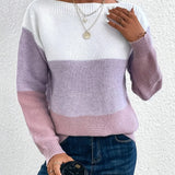 Le Clair™ | Elegant tricolore patchwork-trøje