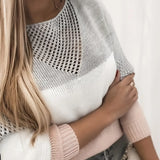 Le Clair™ Strikket sweater med udskæringer