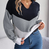 Le Clair™ | Patchwork-sweater med lanterneærmer