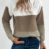 Le Clair™ | Elegant tricolore patchwork-trøje