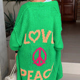 Anne™ Farverig LOVE-cardigan