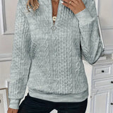 Lucia™ | Sweater med lynlås