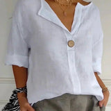 KAMILA | Casual V-Neck Blouse