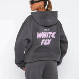 Lumi™ - White Fox hættetrøje og sweat pants